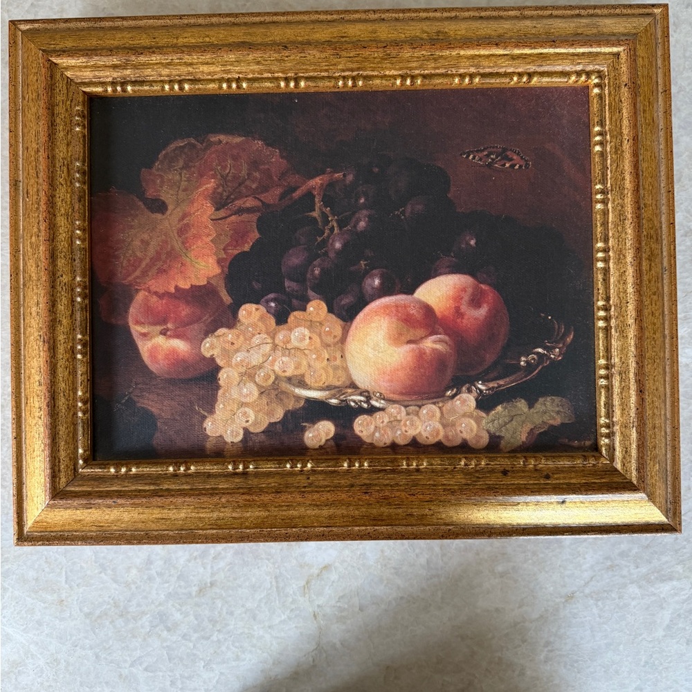 Vintage Style Fruit Still Life Framed Art